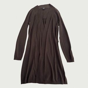 Dark Brown Longline cardigan